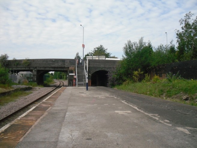 Reddish South station platform Reddish South station platform