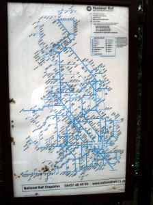 Photo of National Rail network map at Causeland station