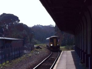 Sprinter approaching the terminus at Falmouth Docks
