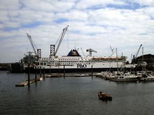 P&O Vessel in Falmouth Docks