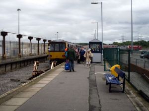 Passengers disembark at Heysham Port