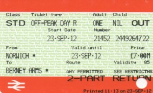 Ticket to Berney Arms