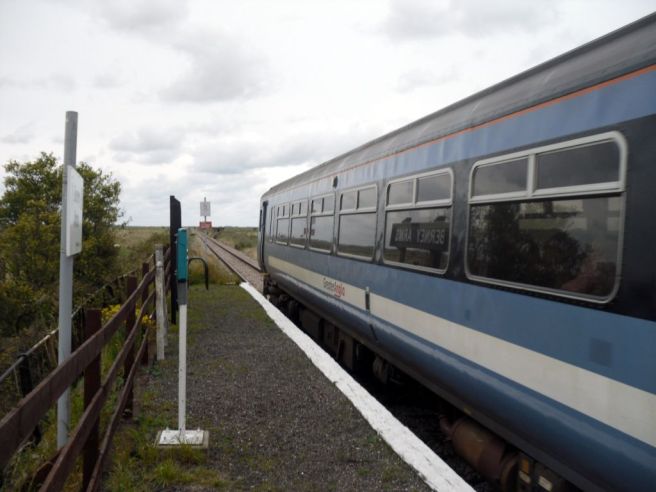 Train at Berney Arms station