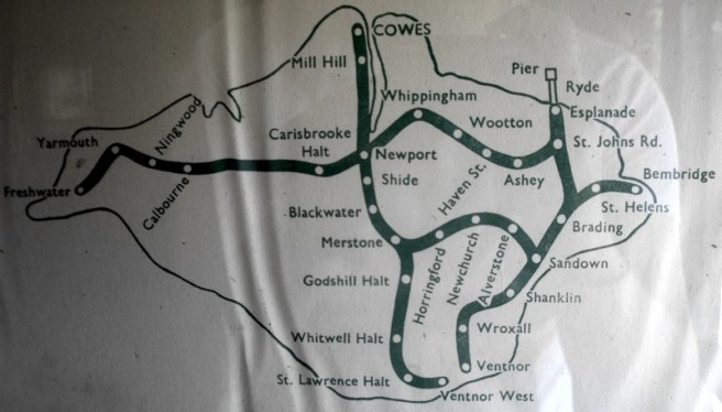 Isle of Wight Historic Rail Map