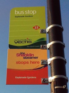 Shanklin Steamer bus stop