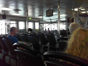 On board the WightLink ferry