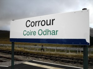 Corrour nameboard