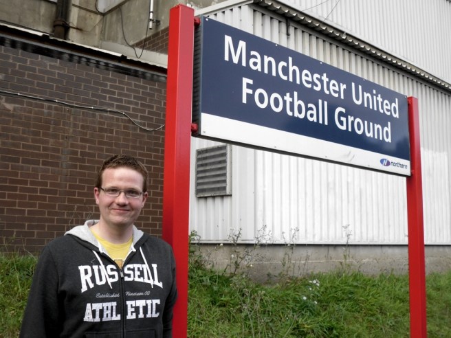Robert at Manchester United Football Ground