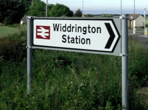 Widdrington Station sign