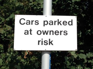 Ince & Elton - Cars parked at owners' risk