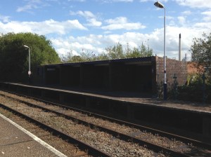 Stanlow & Thorton station waiting shelter